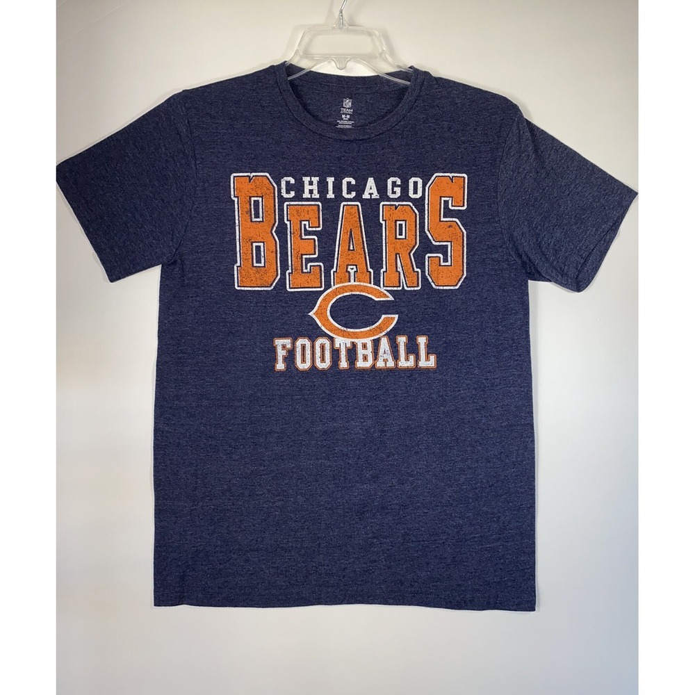 Chicago Bears NFL Football‎ T shirt mens size medium NFL apparel blue and orange